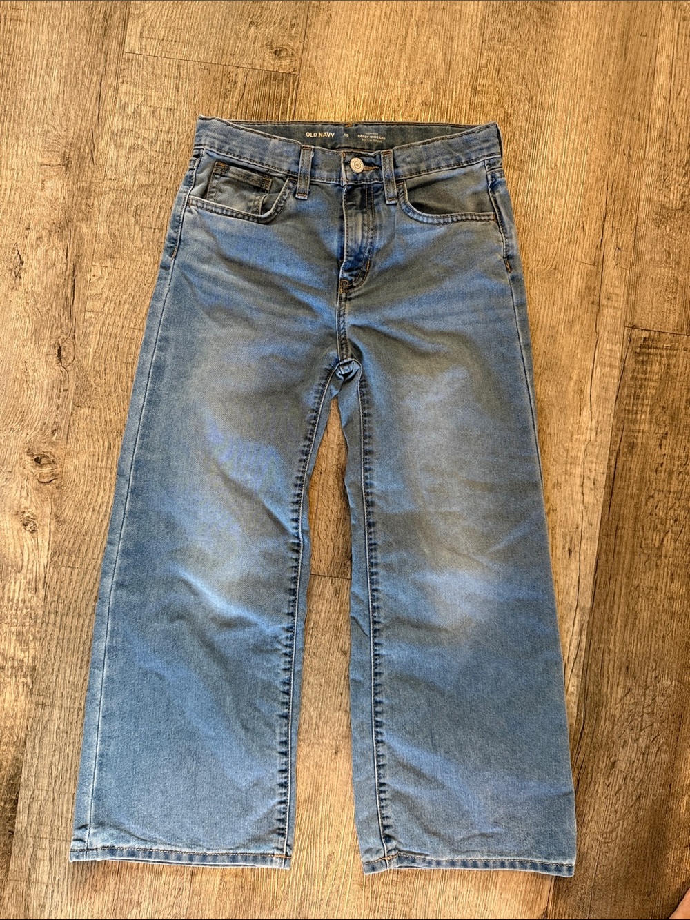 Old Navy girls baggy wide leg- Light Blue